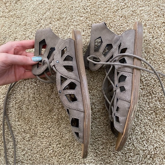 Target Lace Up Sandals - Picture 2 of 4